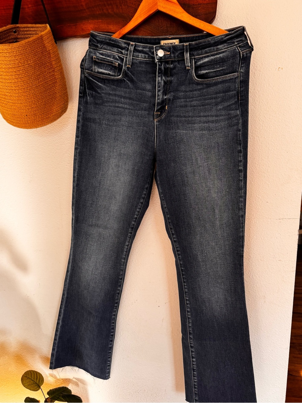 L’AGENCE Ruth High Rise Straight Jeans Cambridge Wash Size 30